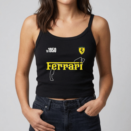 Ferrari crop tank top | F1 Race | Women