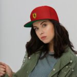 Ferrari Logo Flat Bill Cap