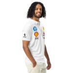 White Men's Formula One slim fit polo - Image 3