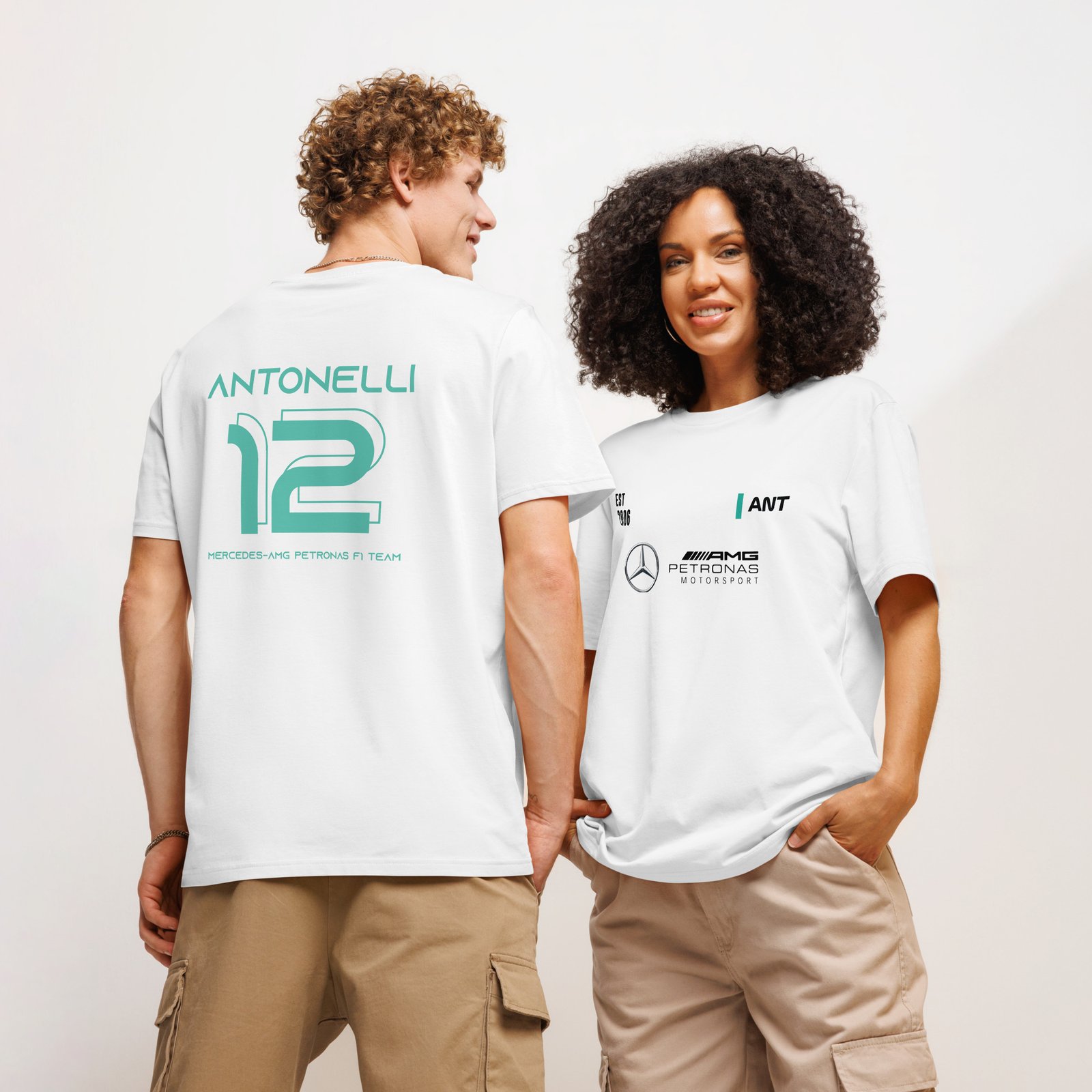 unisex-organic-ribbed-neck-creator-2.0-t-shirt-white-front-and-back-6a9d2a29adabe.jpg Antonelli Racing T-Shirt _ white - Image 1
