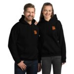 The Vibe Black Embroidered Hoodie Unisex Hoodie