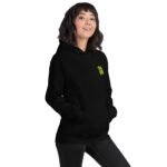 Vibe Signature Black Hoodie Unisex Hoodie - Image 4