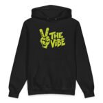 Vibe Mode Embroidered Unisex Hooded Sweatshirt - Image 3