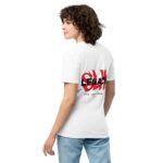 Red Graphic White T-Shirt – Unisex - Image 5