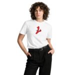 Red Graphic White T-Shirt – Unisex