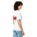 Red Graphic White T-Shirt – Unisex - Image 6